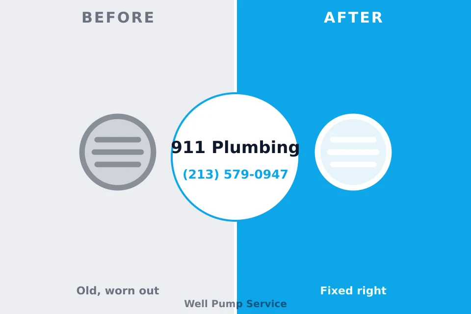 Before and after: plumbing repair Elkland, PA